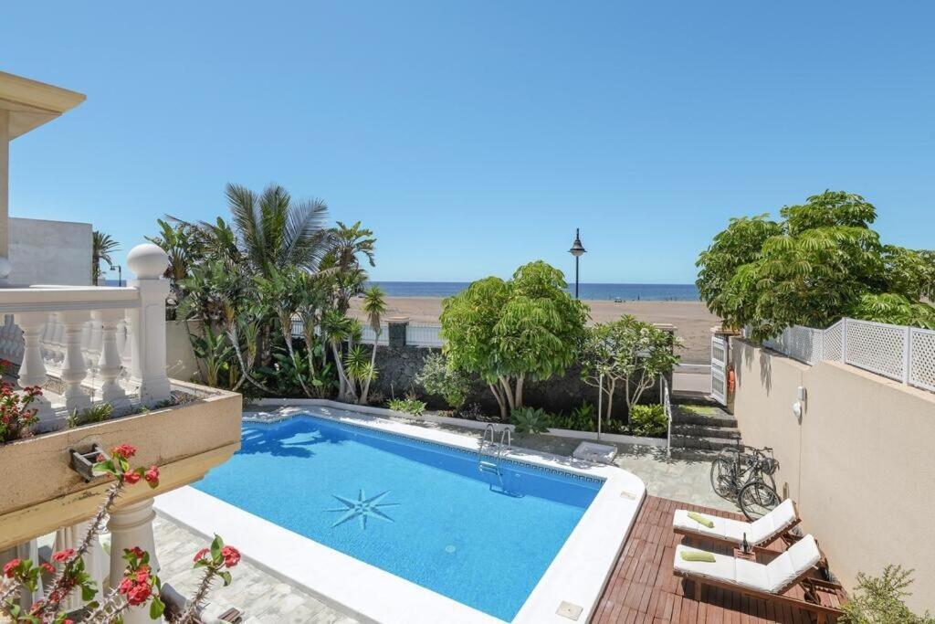 Villa La Concha Beachfront Heated Pool Playa Honda  Esterno foto